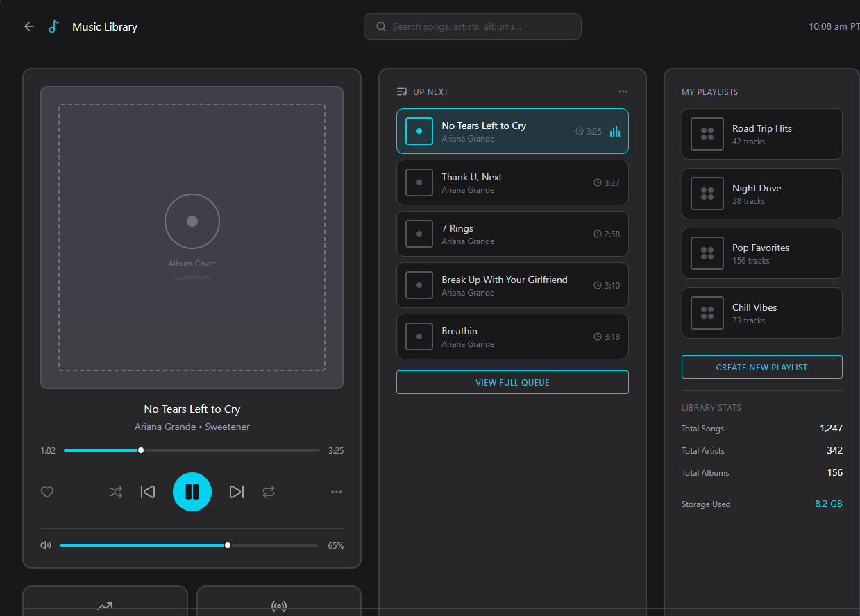 Homescreen wireframe preview